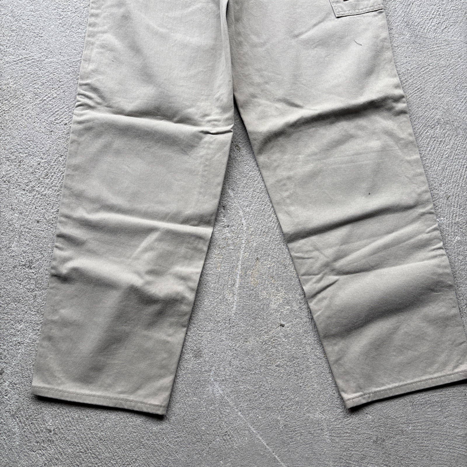 Vintage Riveted By LEE Carpenter Pants Wide Relaxed Khaki Tan Beige Women’s 10 M