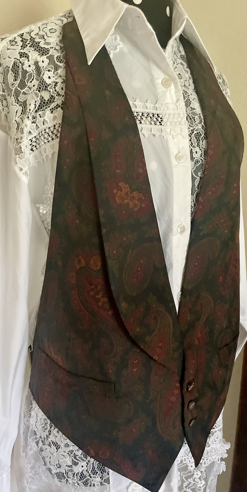 Holliday and Brown-Vintage Silk Paisley Vest-Coach & Horses Yard-Saville Row