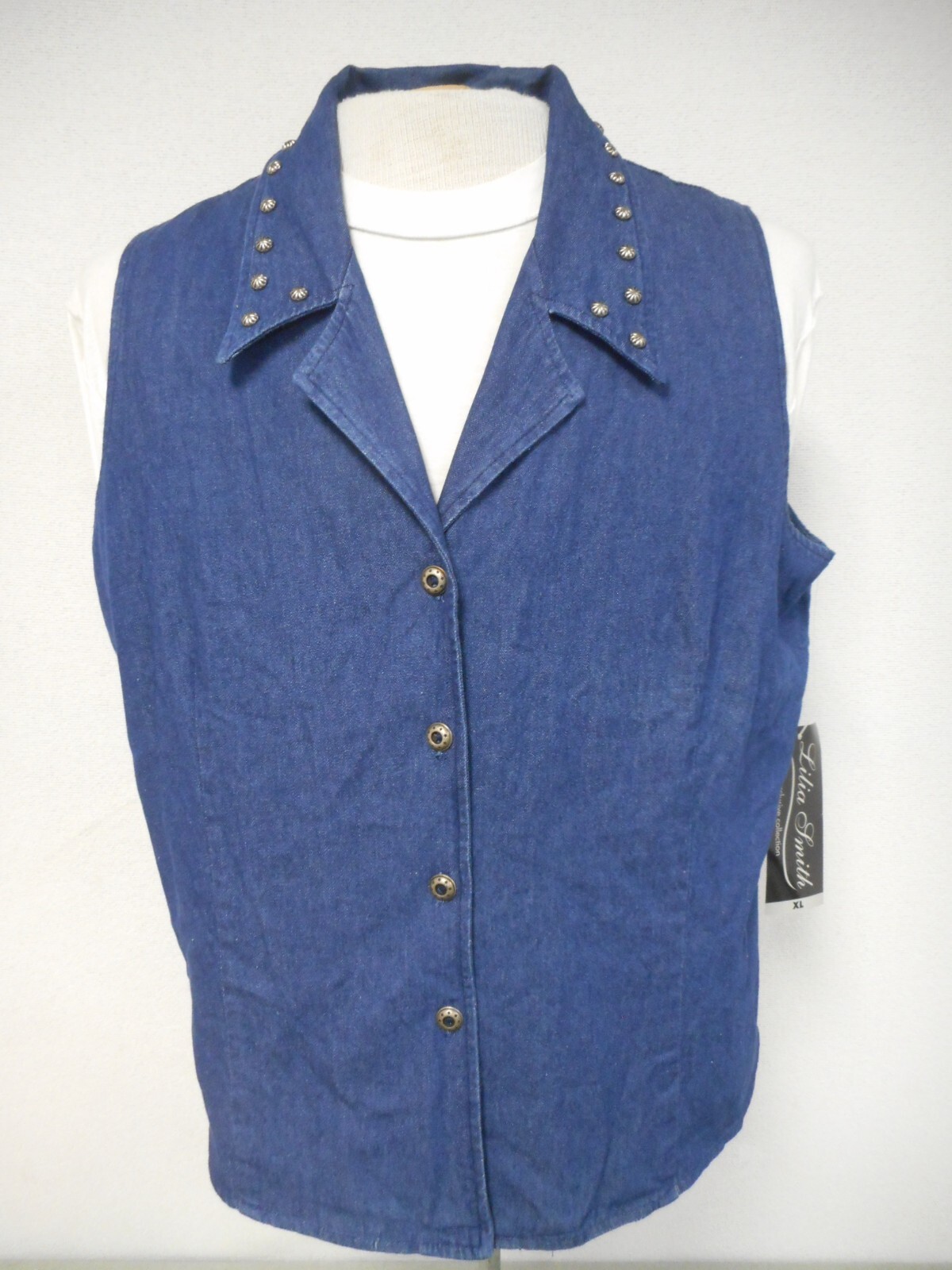 Vintage Lilia Smith Ladies Denim Shirt