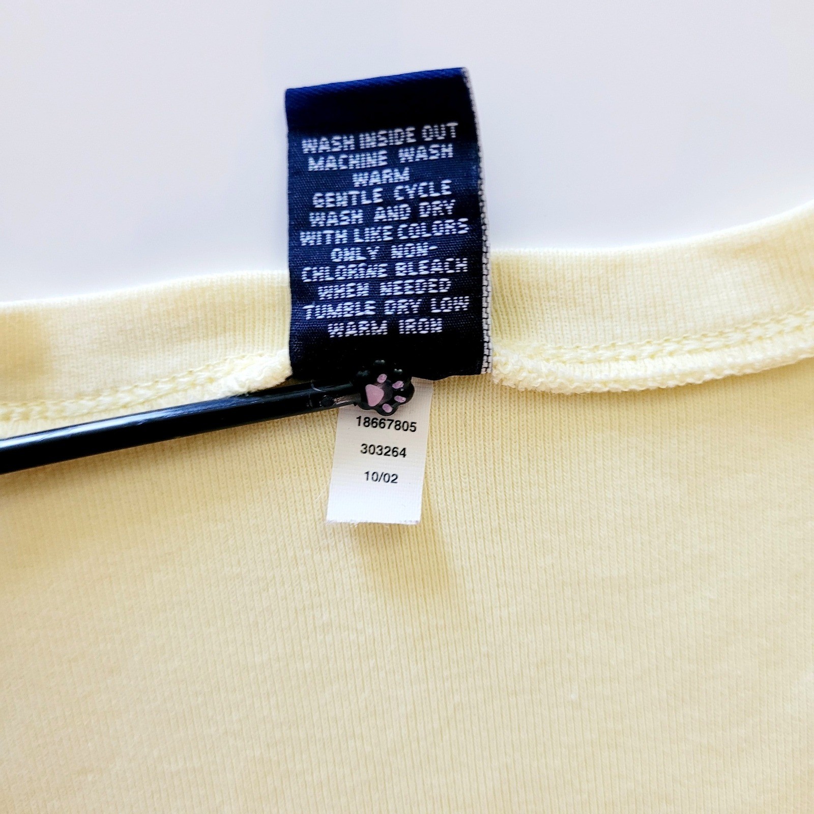 Vintage Gap Butter Yellow V-Neck T-Shirt, Women’s Large L, Cotton Y2K Minimalist