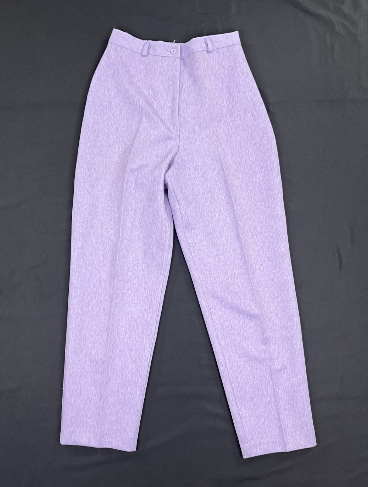La Bene Vintage Women 11/12 Lavender Purple High Waist Pleated Pant Slacks USA