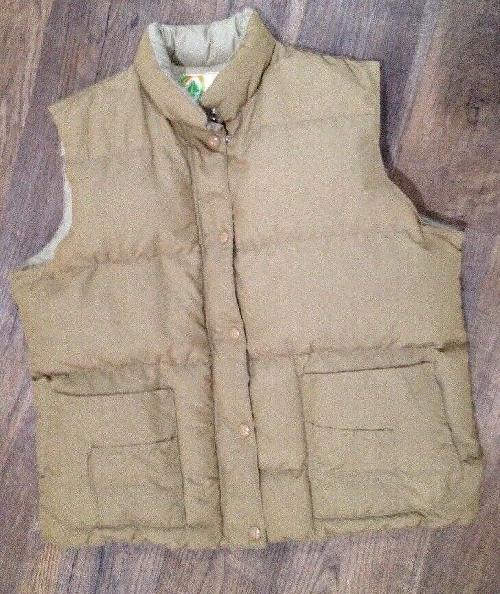 Womens Goose Canada Woods Arctic Down Insulated 283 Puffer Vest M/L Vintage 80s