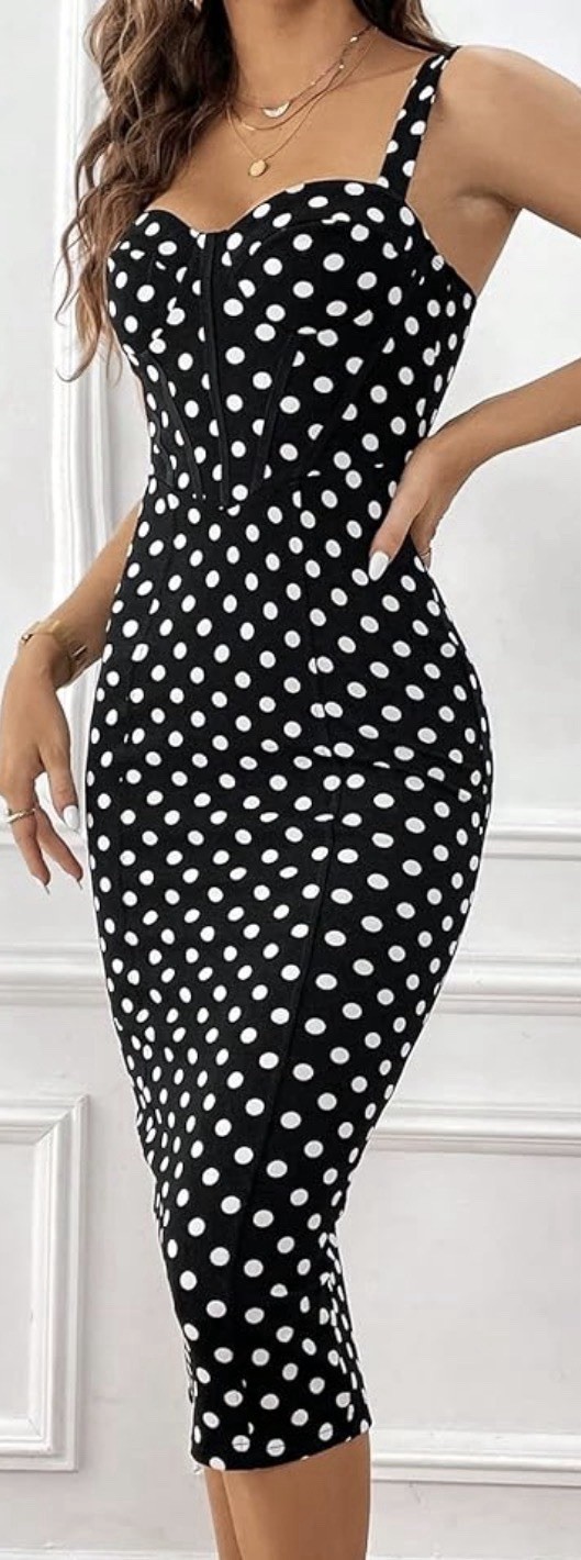1950s Vintage Rockabilly Pinup Girl Polka Dot Swing Dress Size 2XL