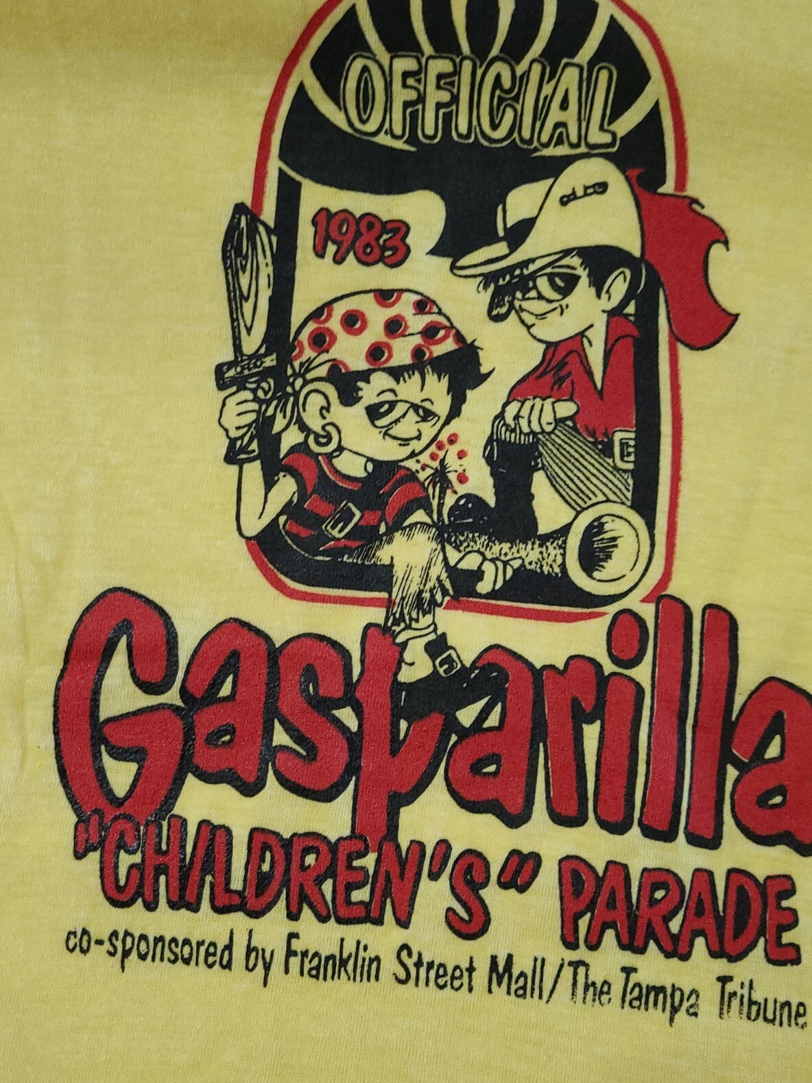 Vintage Gasparilla Children’s Parade Tampa Single Stitch Tee Shirt Large 1983 A