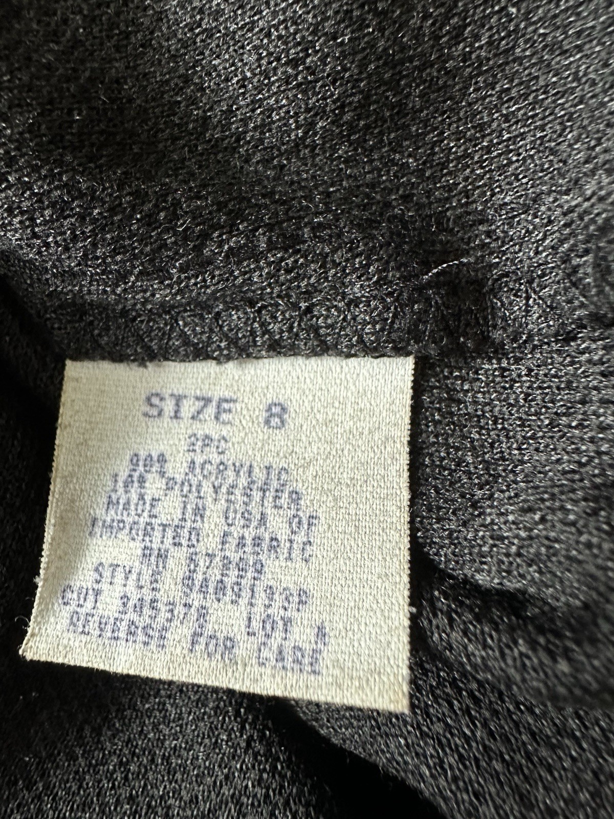 Vintage 90s Donna Ricco NY 2-Pc Dress Suit – Charcoal Gray Floral – Size 8P