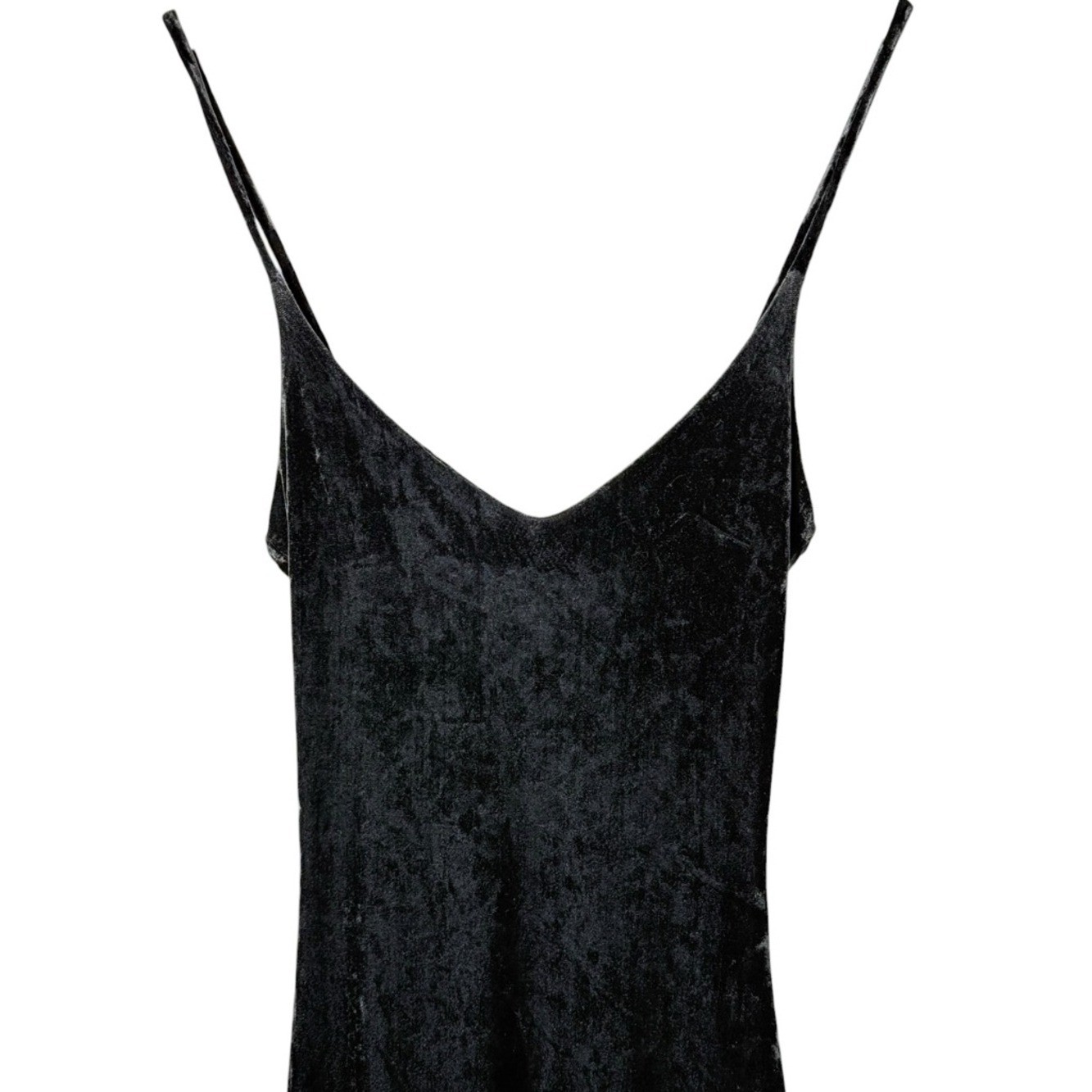 Vintage Betsey Johnson Crushed Velvet Goth Witchy Vamp Maxi Slip Dress Size P