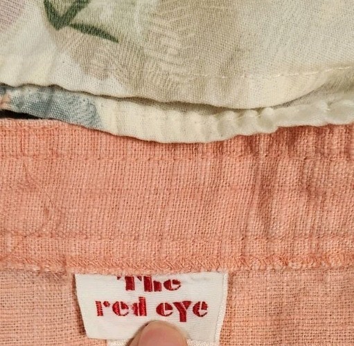 VINTAGE THE RED EYE PINK CULOTTES SIZE 13 + JUST MAGGIE TOP SIZE L USA