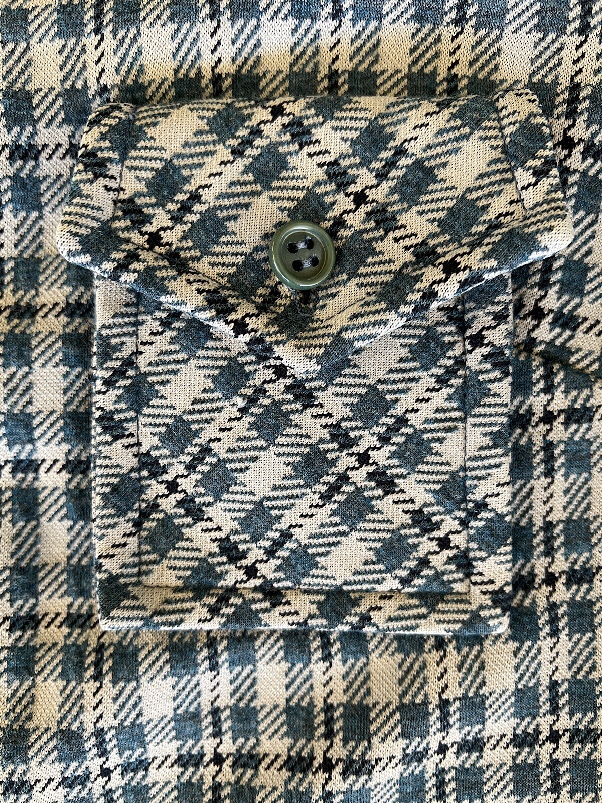 Country Miss Womens Size 16 VTG Flannel Shirt Blue Gray Plaid Cottage Outdoors