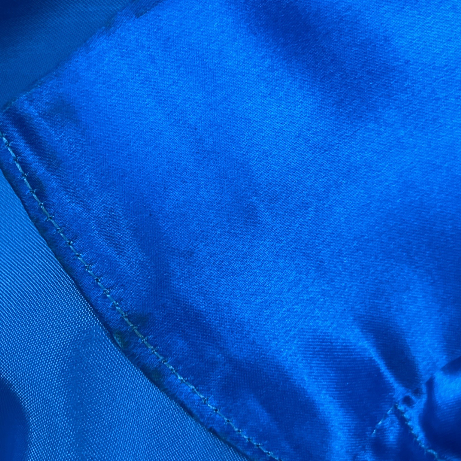 Vintage Dun Huang 100% Silk Blue Dragon Embroidered Robe S/M Kimono Tie