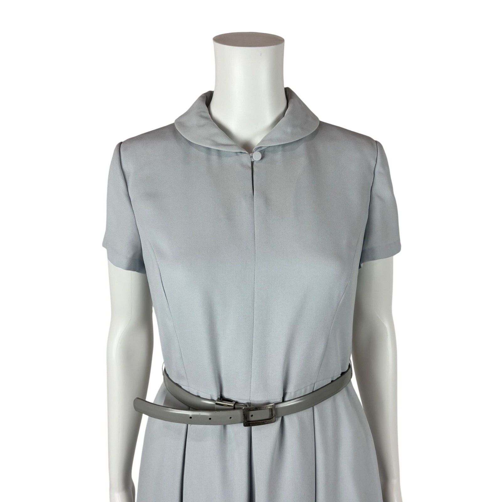 Vintage 80s Retro Dress Womens Medium 1950s Style Fit And Flare Belted Rockabill