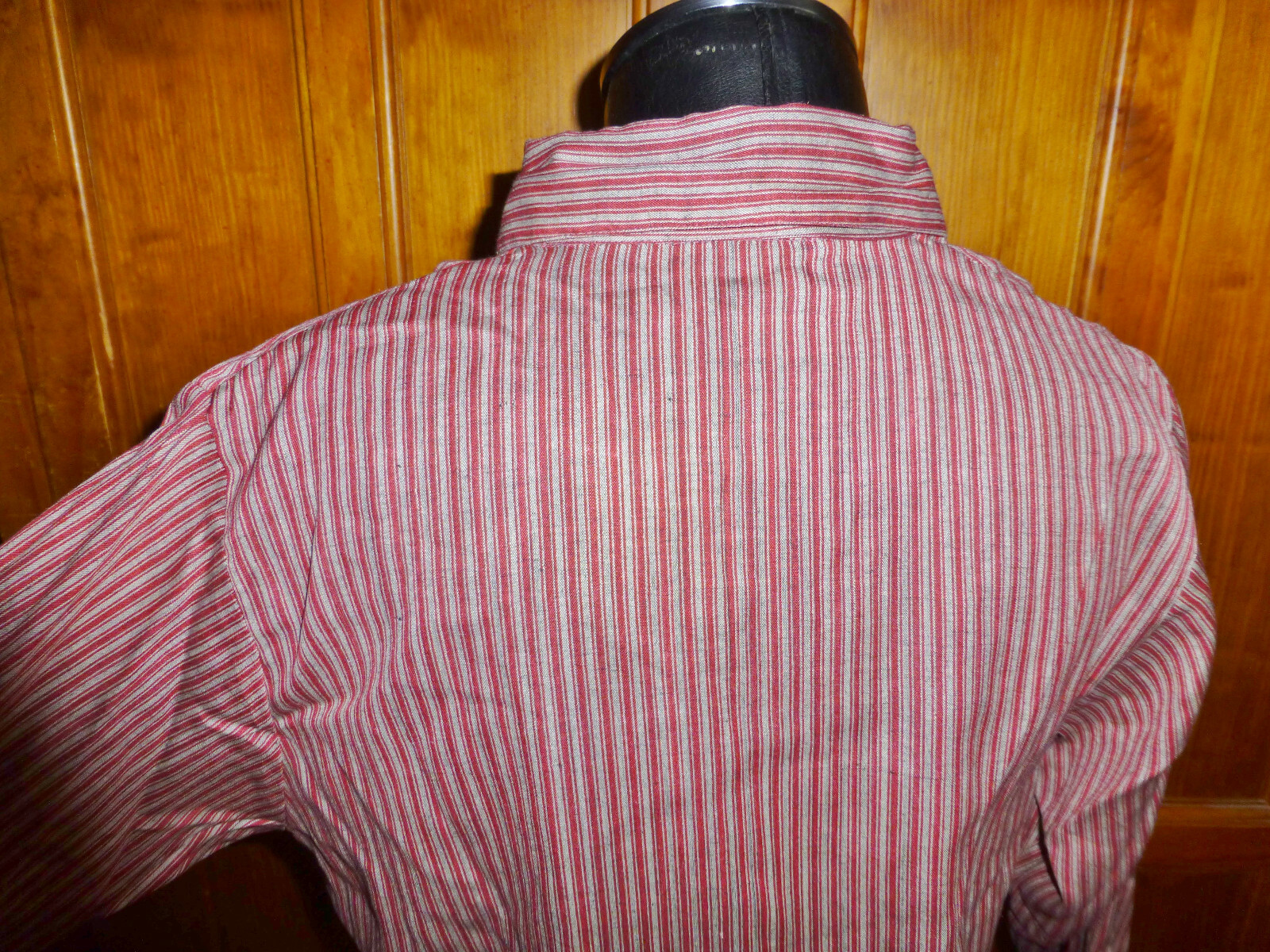 Vtg 70s 80s India Royal SILK Cotton Stripe ETHNIC BoHo BLOUSE TOP M L