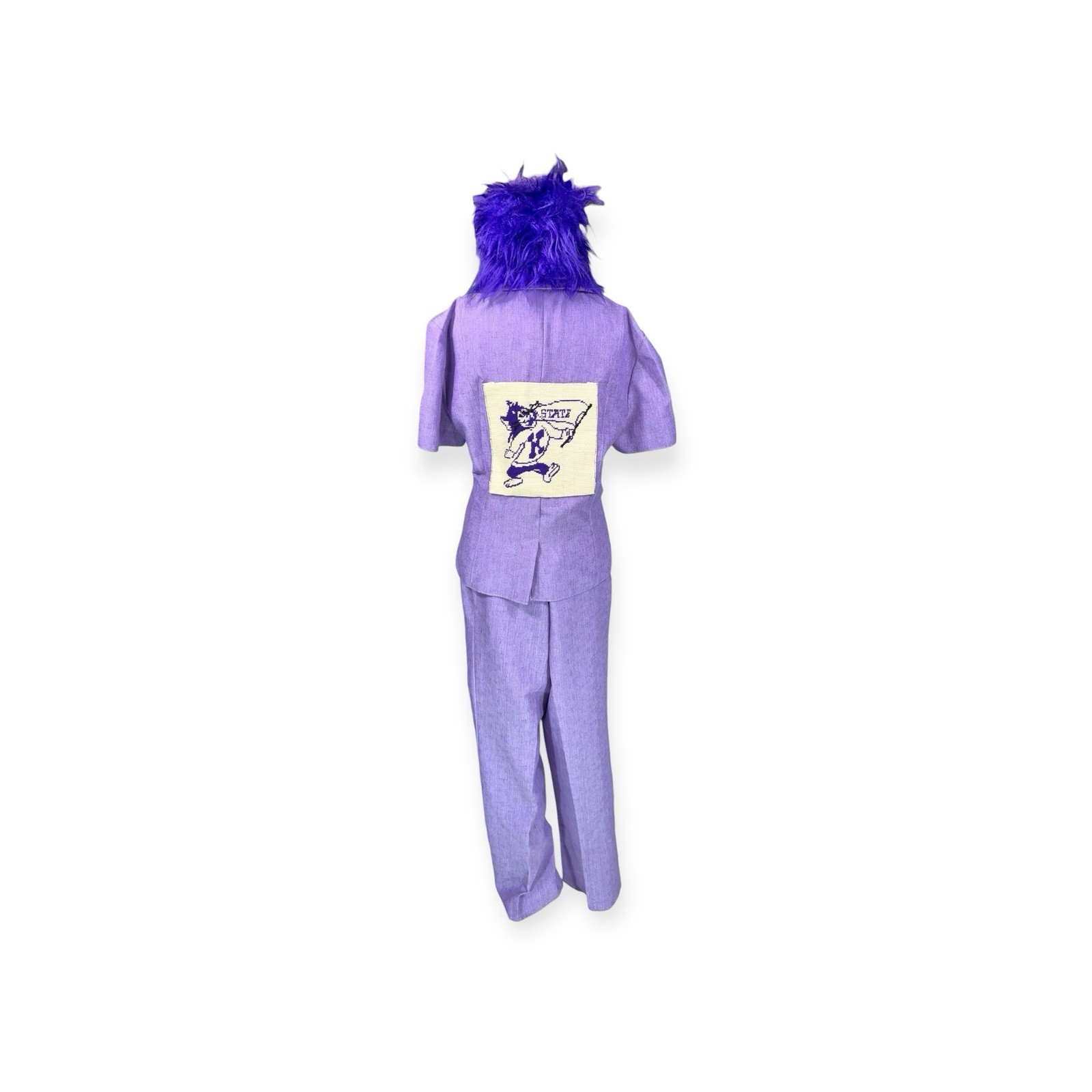 VINTAGE K-STATE TAPESTRY PATCH SUIT BLOUSE SLACKS WILDCATS SPORTS UNIFORM 14