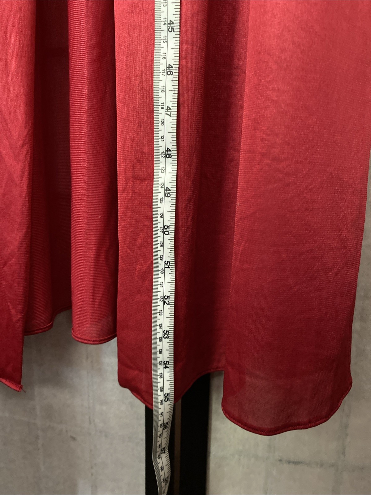 Vintage 50/60s ILGWU (USA) Mauve-Red Maxi Gown & Robe Set-M Luxurious Romantic