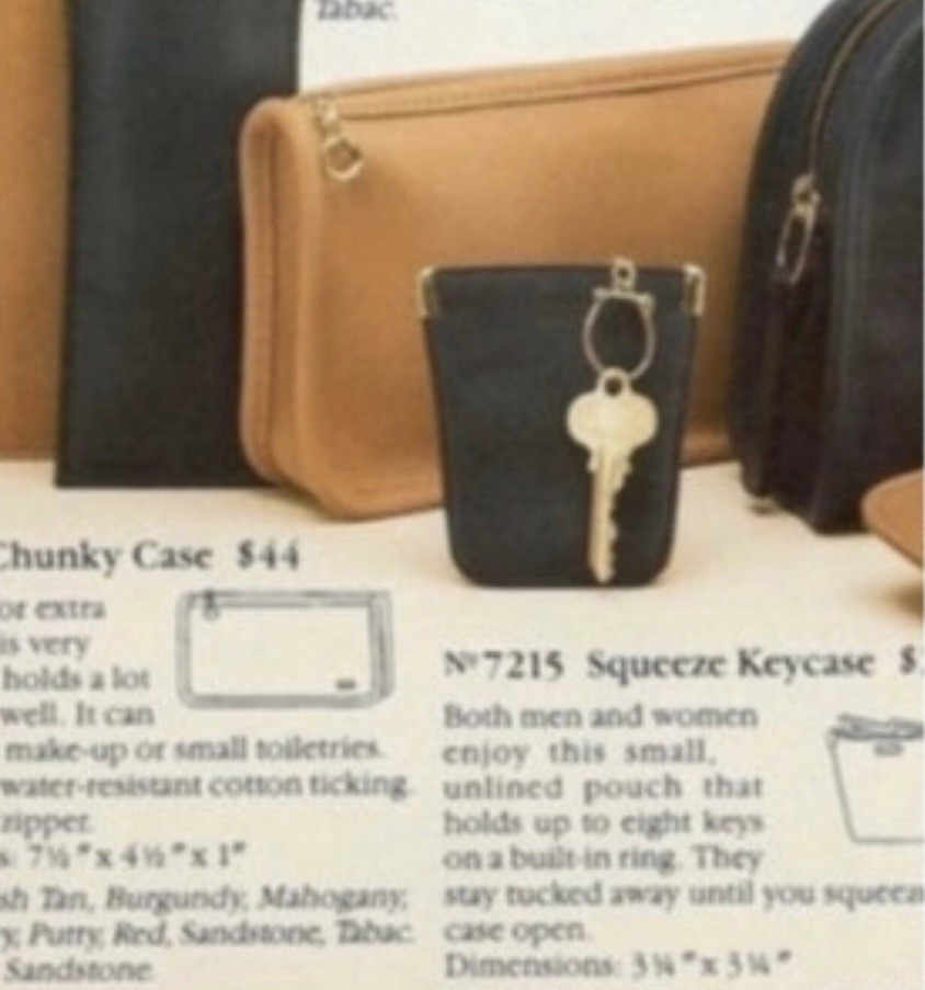 One of a kind Upcrafted Vintage COACH Chunky cosmetic Crossbody Case British tan
