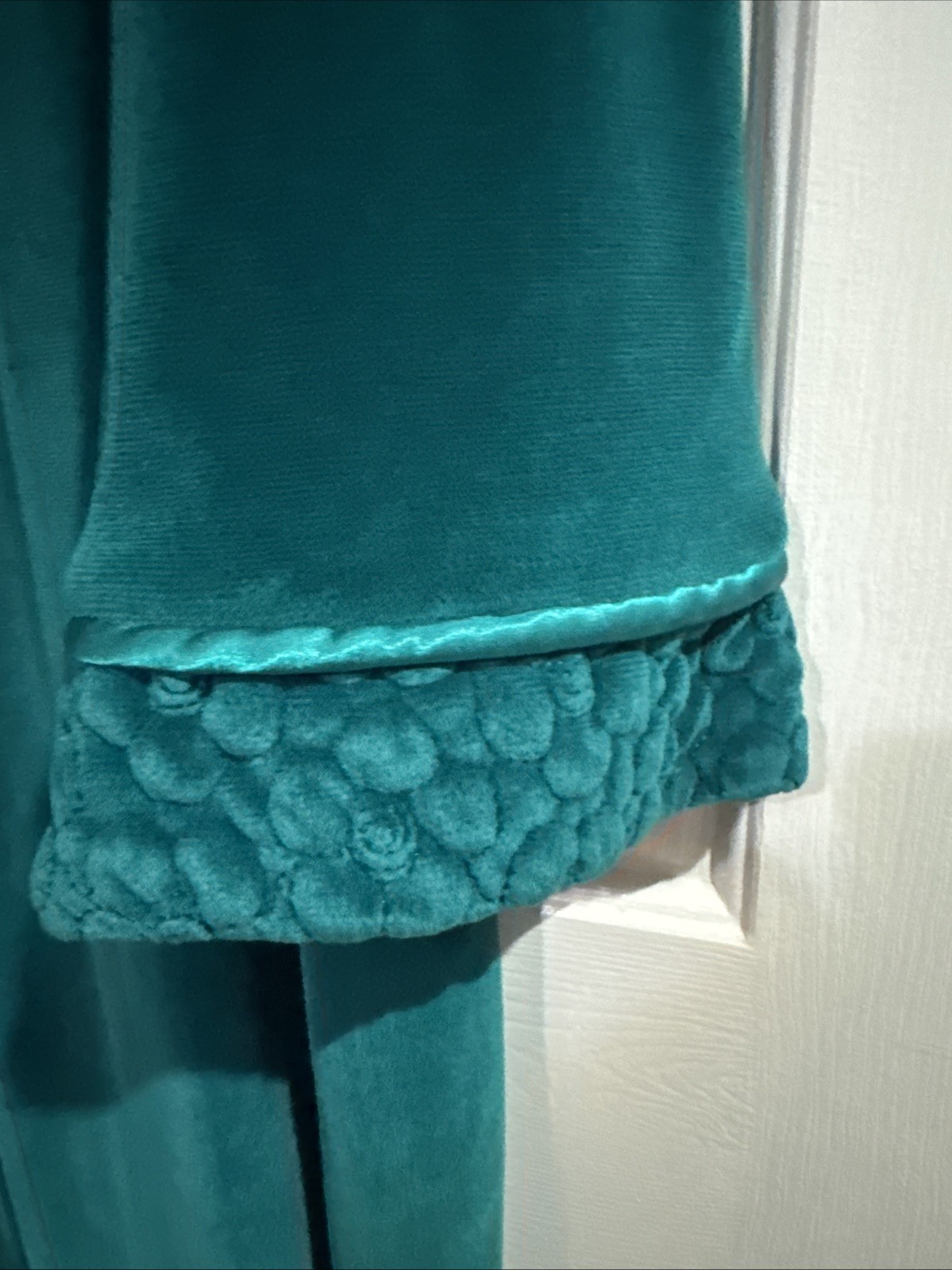 VTG Diamond Tea Women Size S Luxury Vtg Robe Emerald Green Velour Zip New Tag
