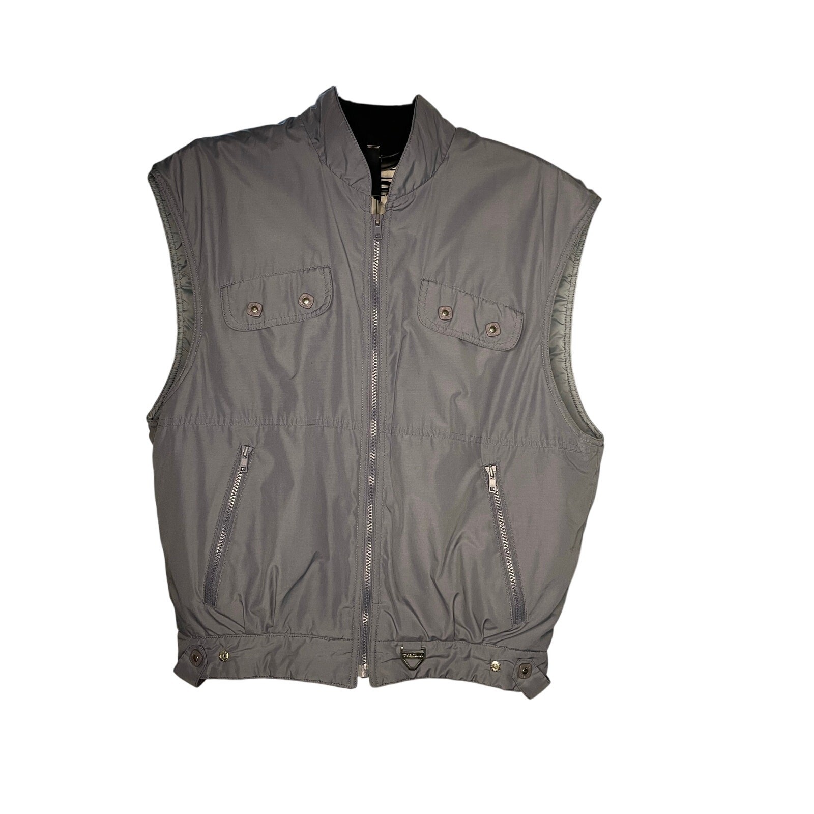VTG Tyrolia by HEAD Pewter Gray Vest Sz M 80s Ski Heritage Apres Retro gorpcore