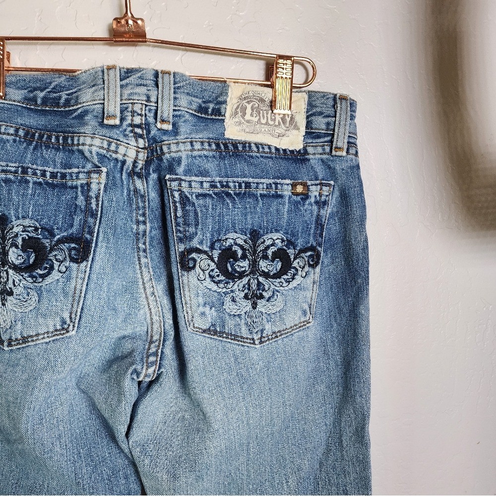Vintage Lucky Brand Fleur Dream Bohemian Bootcut Jeans Size 6/28