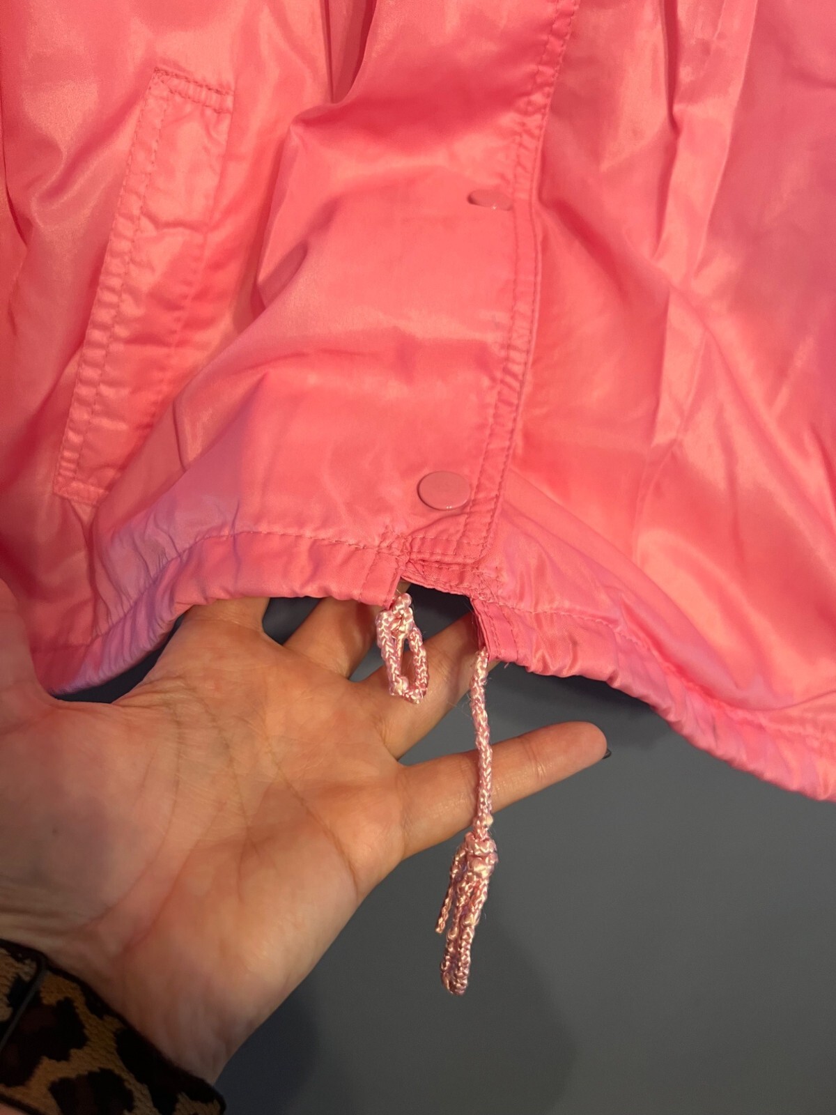 Vintage Windy Weather Women’s Bubble Gum Pink Lined Windbreaker Size Medium