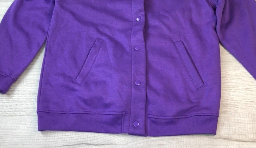 Vintage Tudor Court Button Up Sweatshirt Purple 80s Grandma Jacket Women’s PM