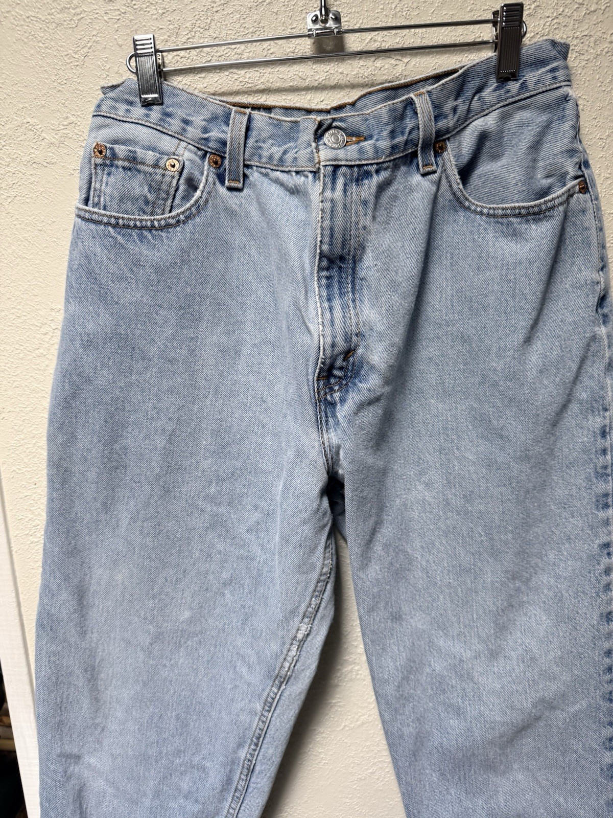 Vintage Levis 560 Loose Fit Straight Mom Jeans Tapered High Rise USA Size 14 L
