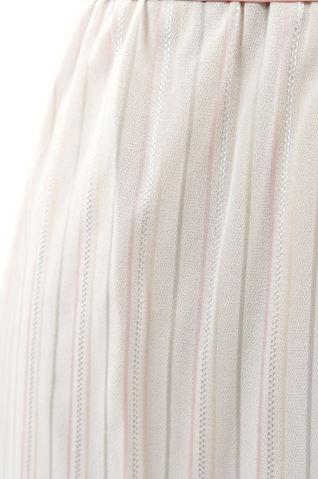 Vintage 80s Semi Sheer White + Pastel Pink Pinstripe Puff Sleeve Preppy Dress S