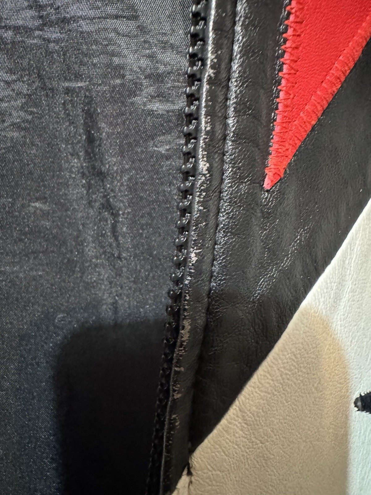 JULIAN K Vtg Rare Leather Bomber Jacket-Sz L Dolman Sleeves 80’s Glam Pop Rock