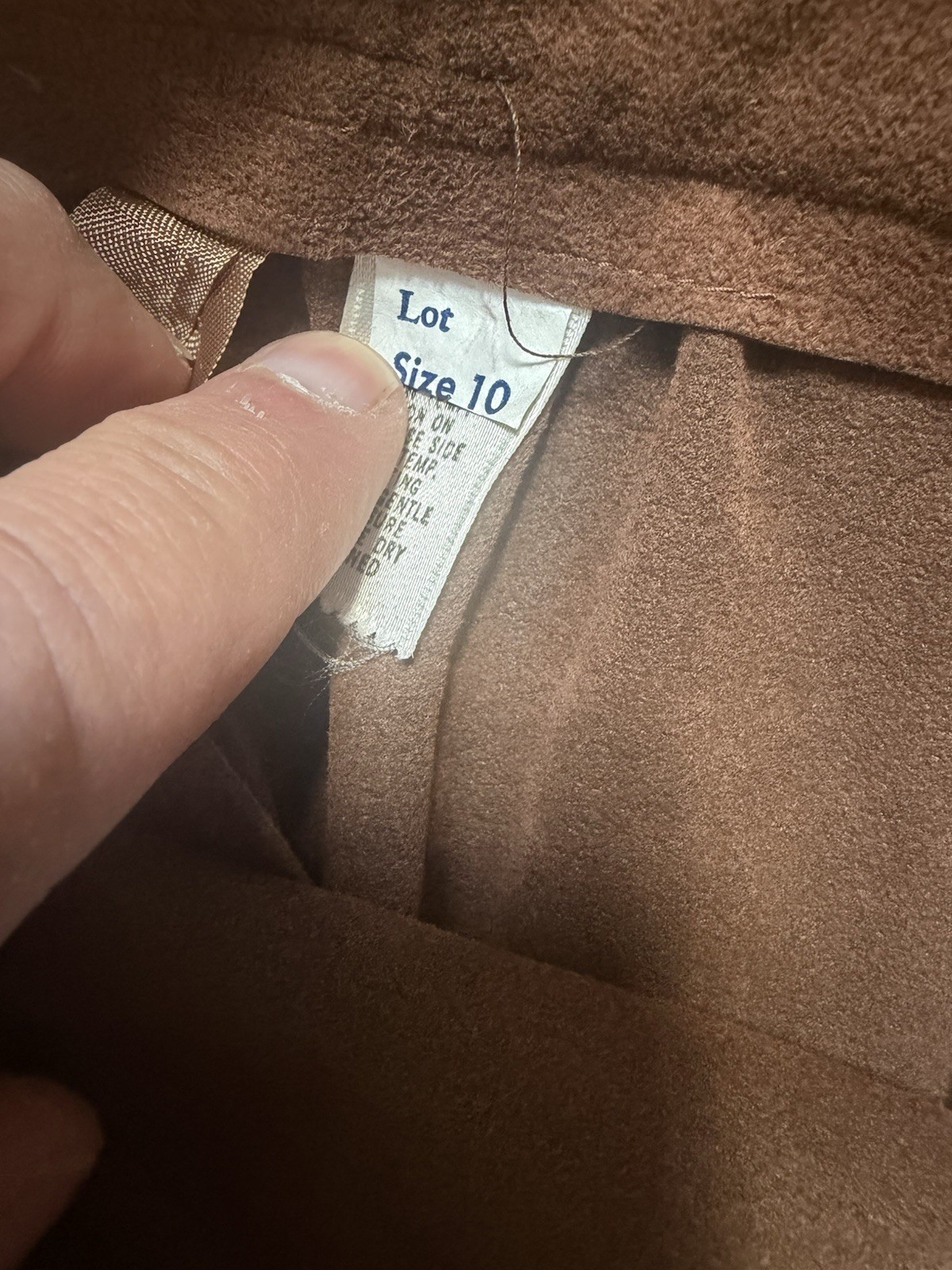 Vintage 70’s Ultra Suede Skirt Womens 10 Brown Zip Midi Corpcore Classic Luxury