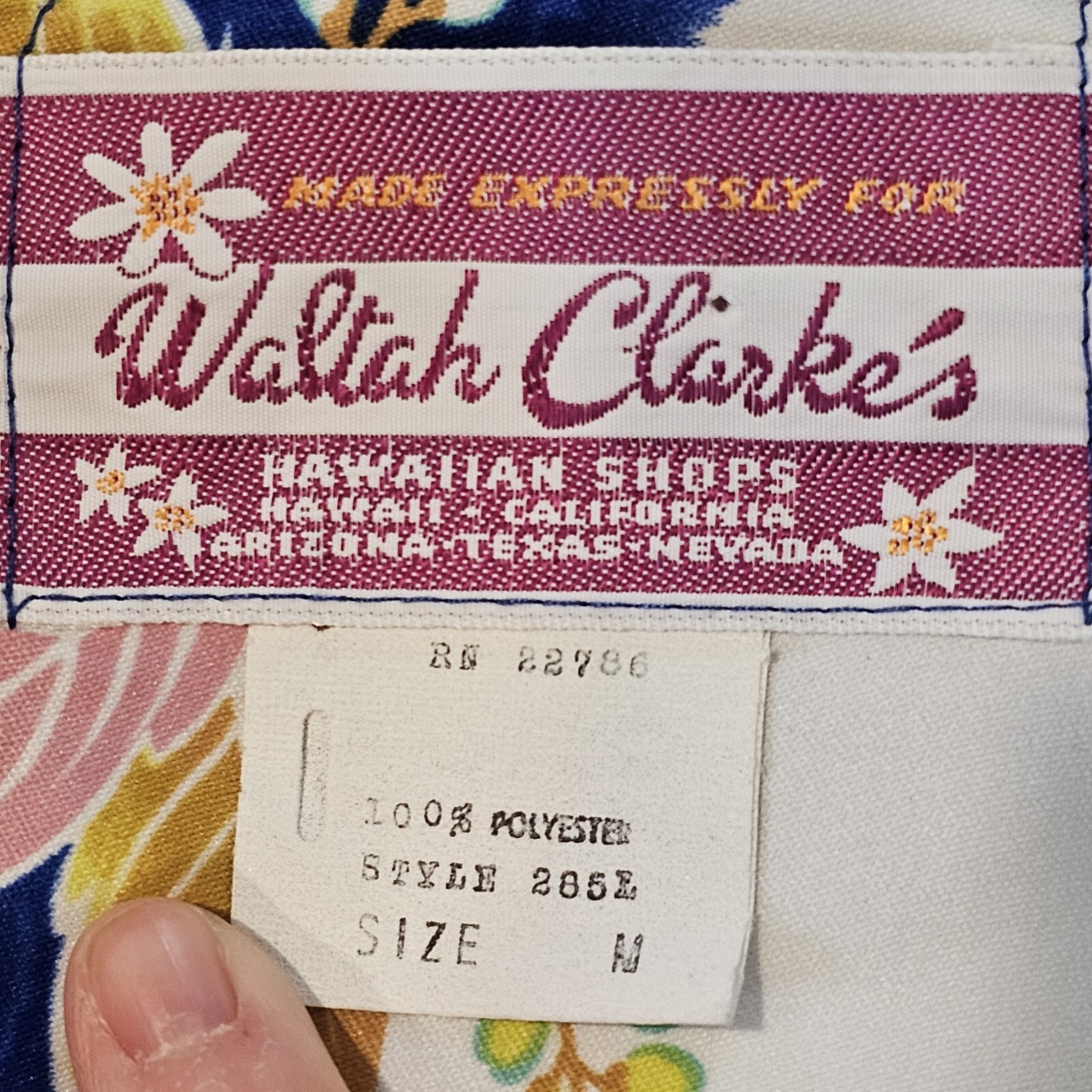 Vintage 60s Waltah Clarke’s M Hawaiian Asian Inspired Floral Muumuu Maxi Dress