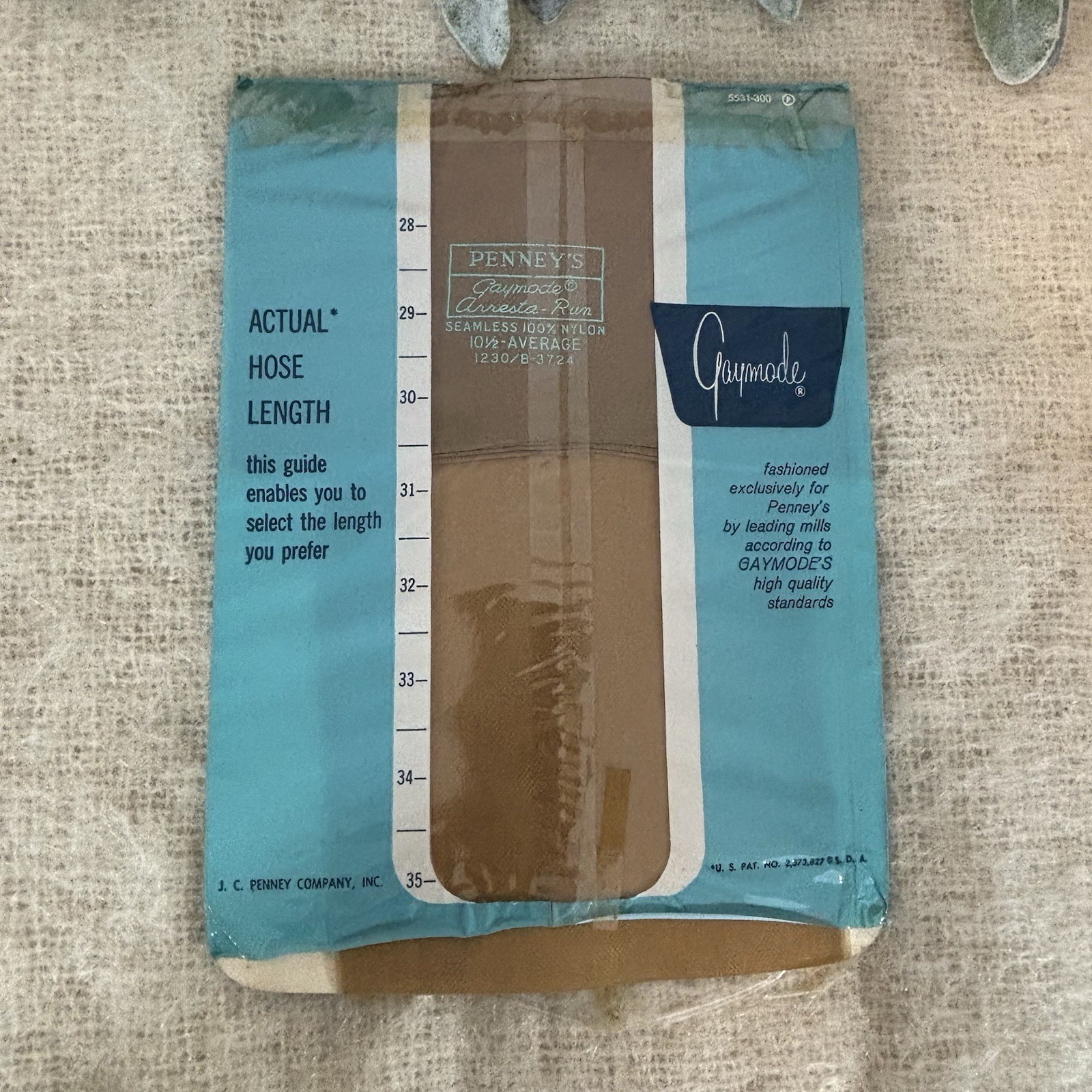 Vintage Gaymode Penney’s Seamless Stockings 100% Nylon 10.5 Average Open Package