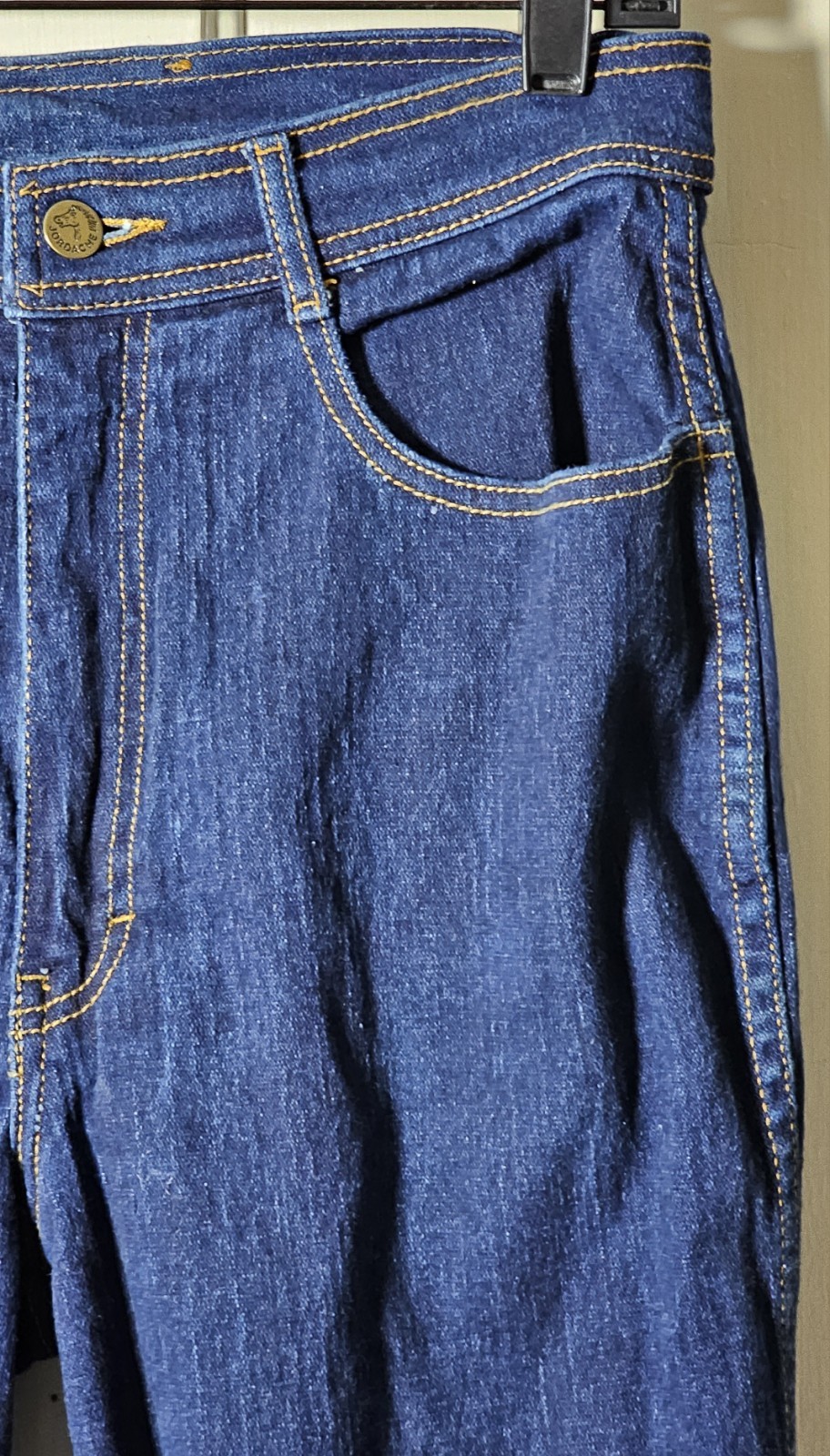 VTG 80’s Jordache Jeans Women Size 12 29×32 Dark Blue Denim Horse Head Retro Mom