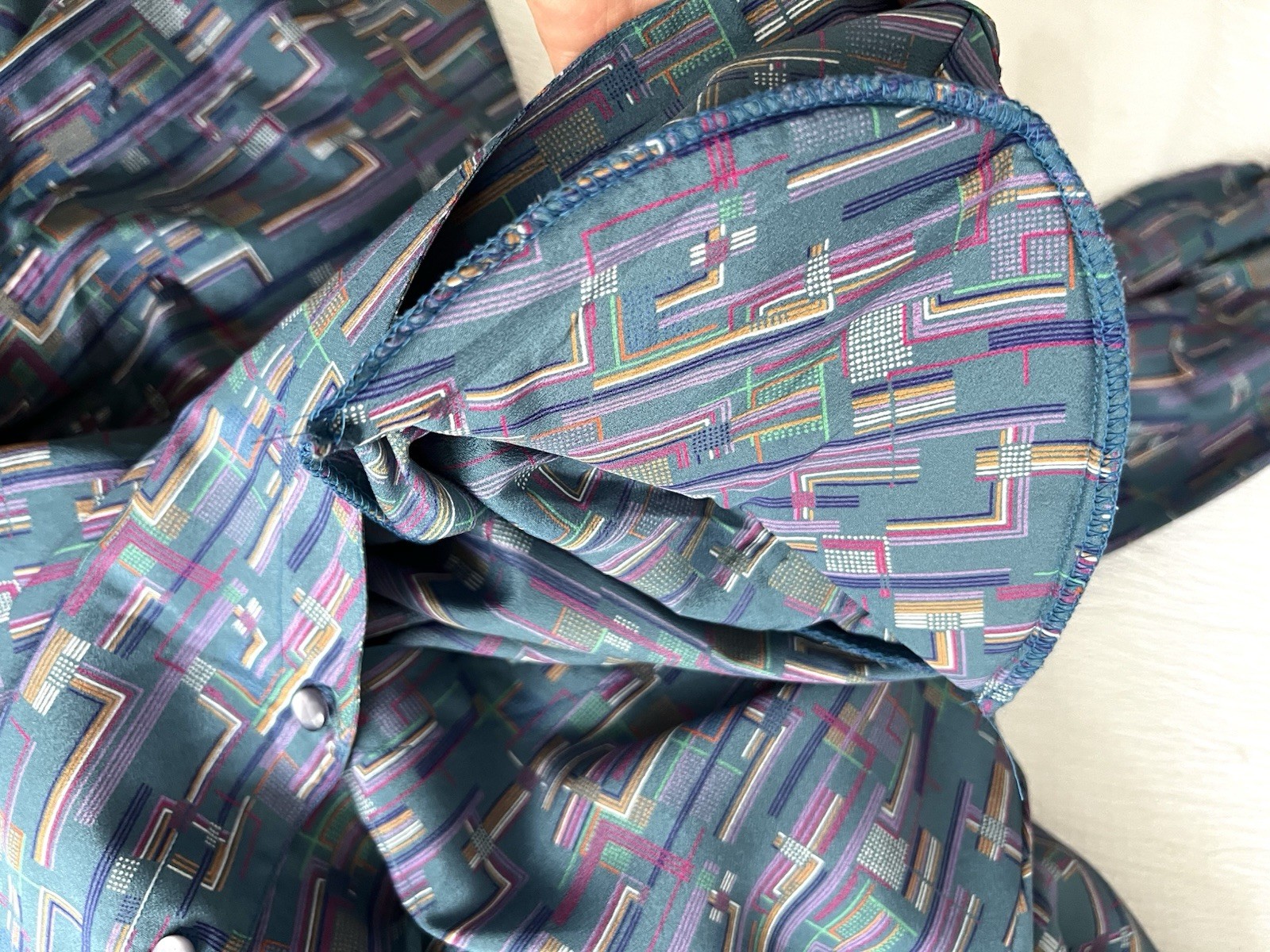 Vintage 80s Silksensible Tea Dress Size 14 Shoulder Pads Retro Cottagecore EUC
