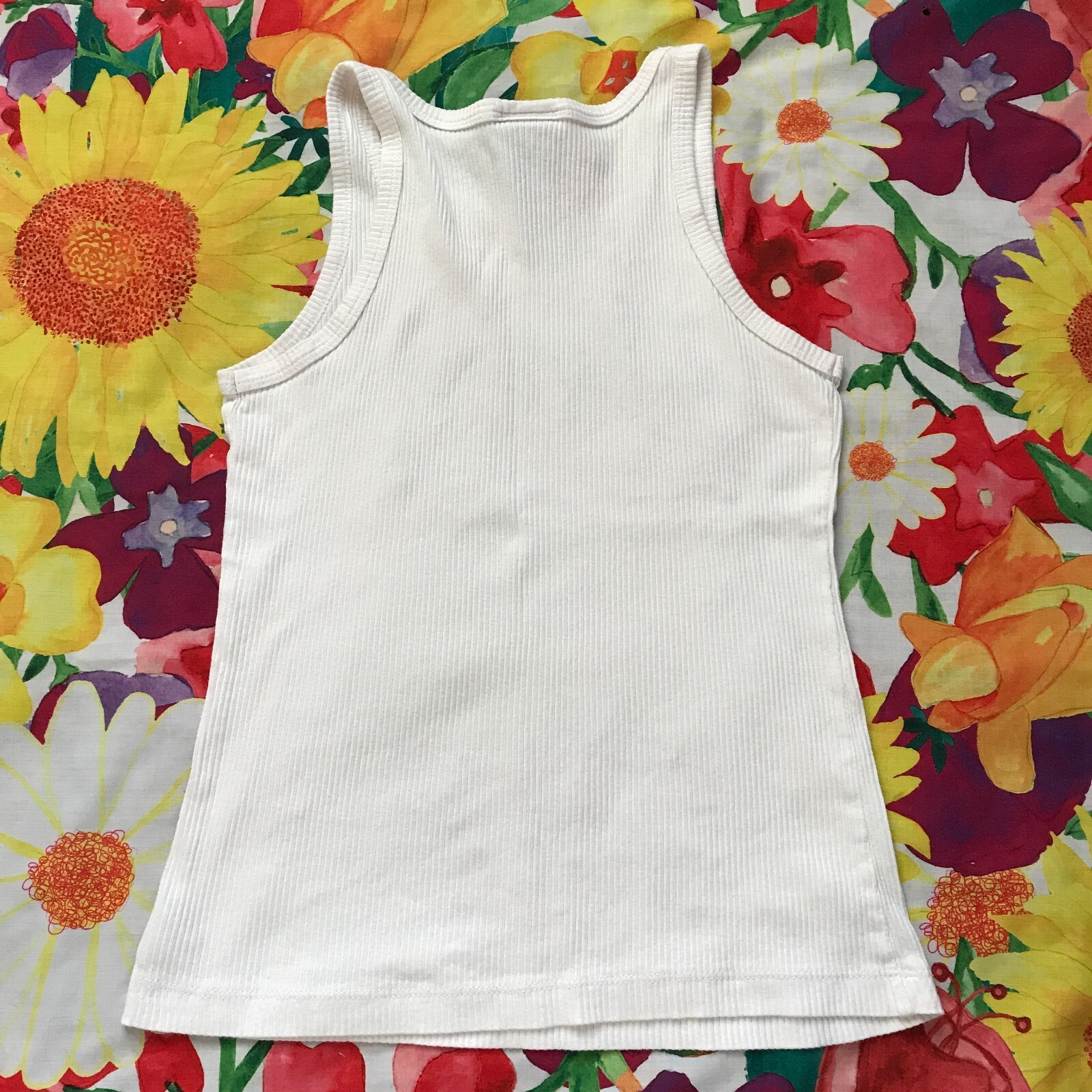 Vintage Women’s Stussy Stüssy Increase the Peace Rap Graphic Ribbed Tank Top M