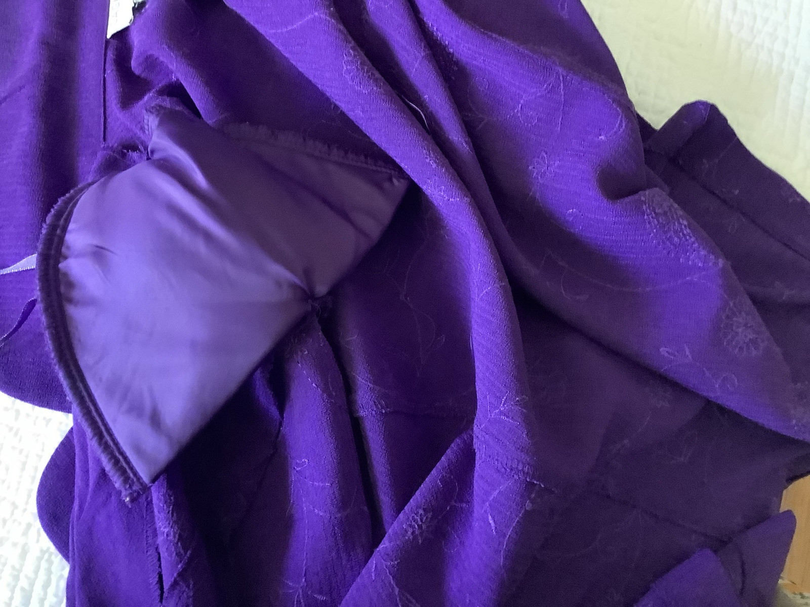 SAG HARBOR DRESS/JACKET SET (size 12) Deep Purple, Midi Excellent Condition