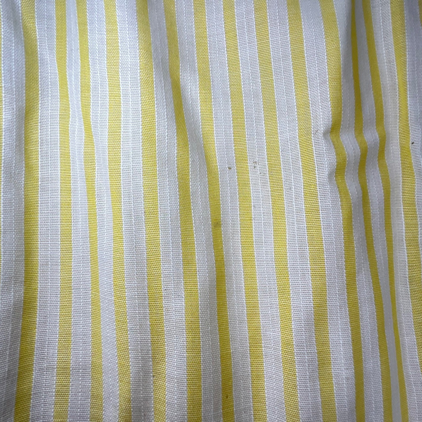 Vintage Yellow Striped Pinafore Apron Dress Womens S Future Nurses Club Uniform