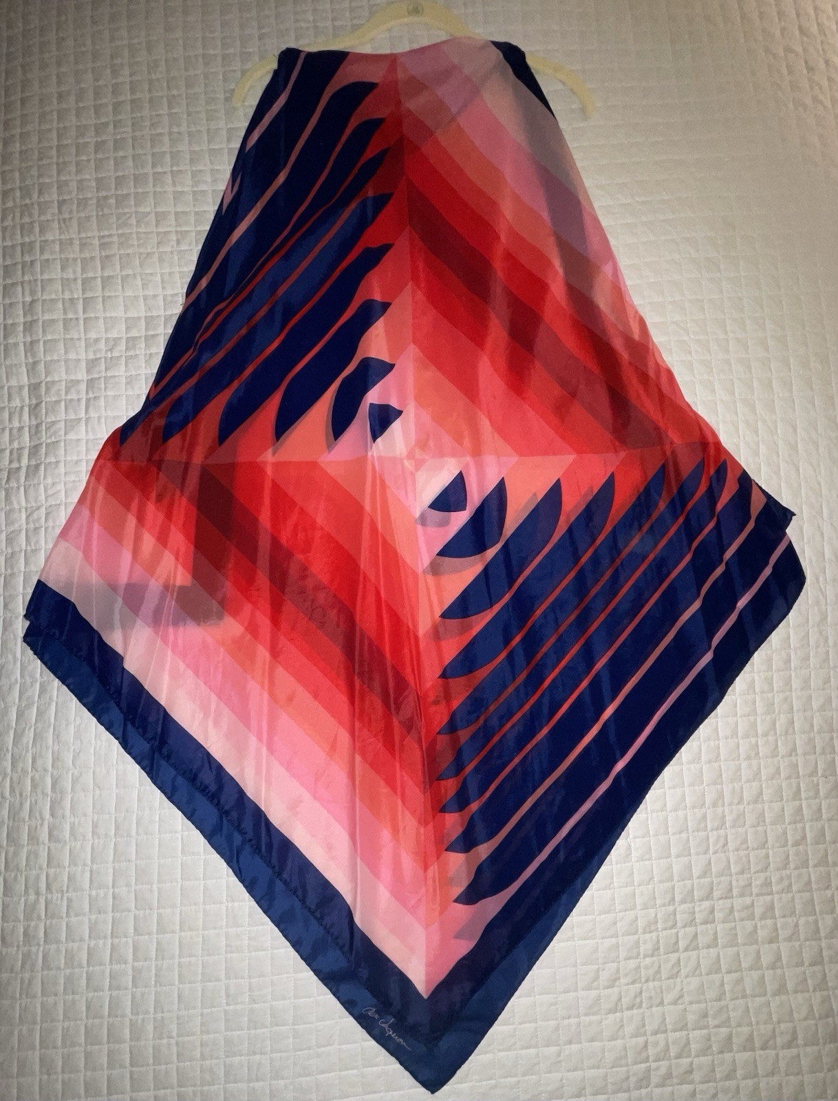 Vintage Cole of California Swim Coverup – Abstract Art – Scarf by Marc Vigneron
