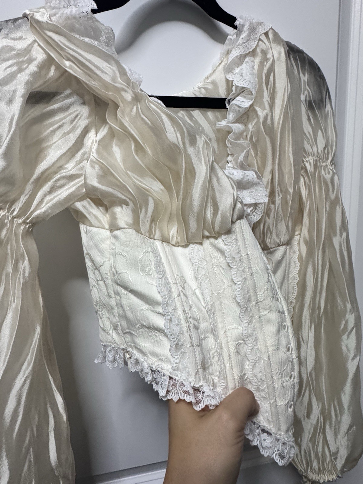 Lacemade Psyche Corset Blouse – 100% Cotton – Size M