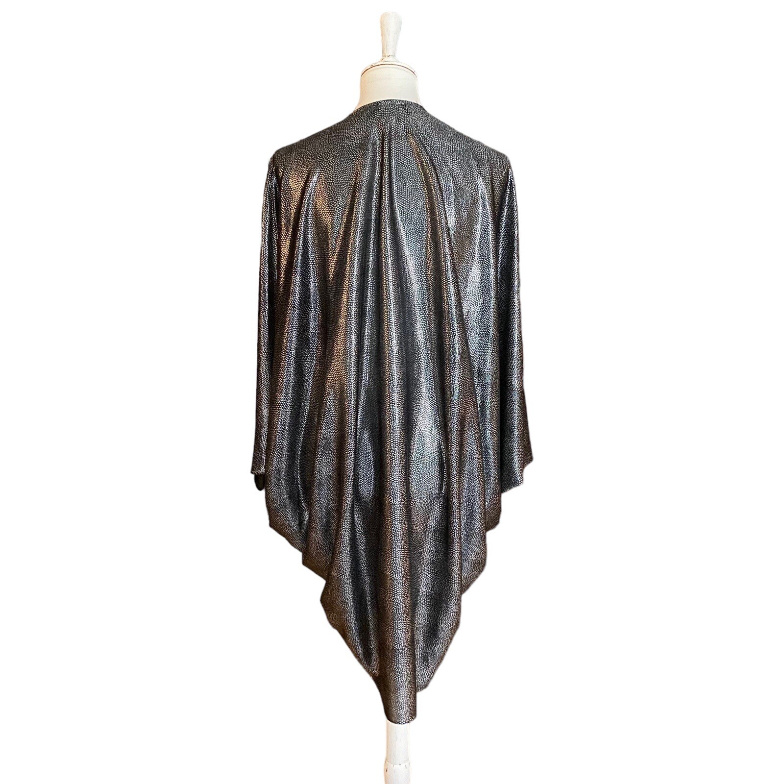 Vintage 70’s 80’s cocoon batwing dolman ￼ sleeve shimmery￼ jacket