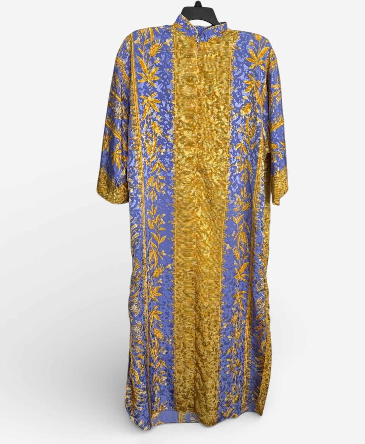Vintage Ruth Norman Caftan Dress Womens Small Floral Lounge Mumu USA Saks