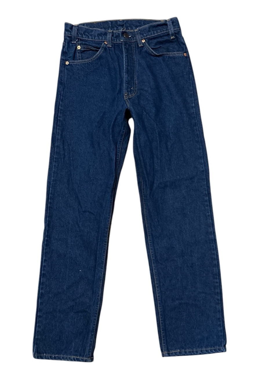 Vintage Levis 505-0217 Women’s Jeans Indigo Denim Orange Tab 30×30 USA Made 80s