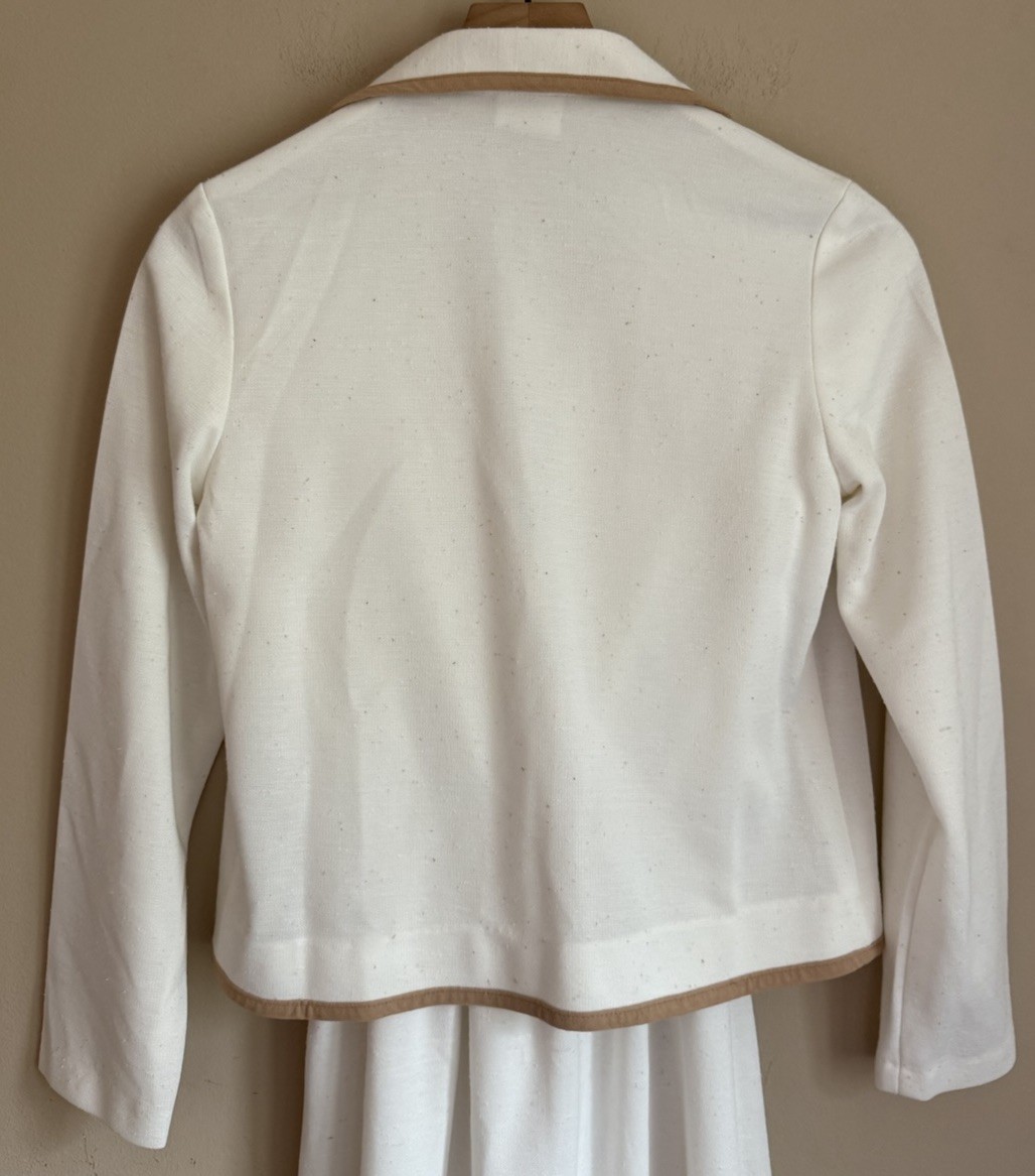Suit Dress Vintage Jacket Set 70s 80s Womens Size 8 10 Medium Dary Sue