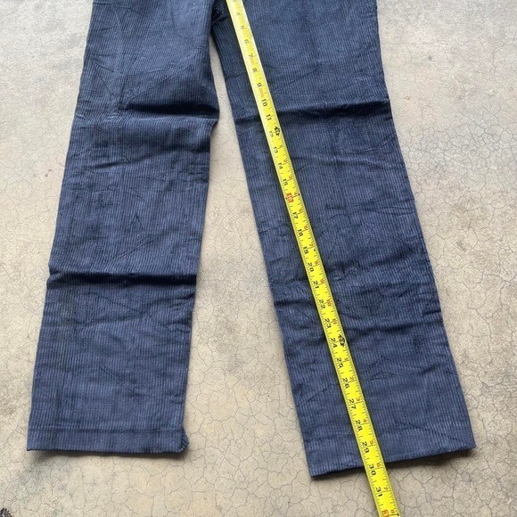 Vintage 70s/80s navy blue corduroy trouser pants Scovill zipper 28″ waist