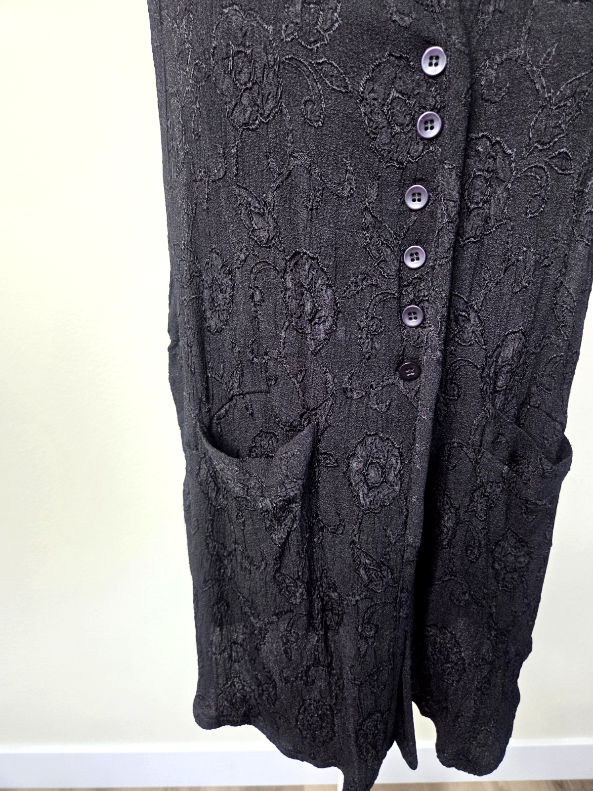 Zashi Vintage Boho Tunic Vest 90s Rayon Tunic longline lagenlook Embroidered