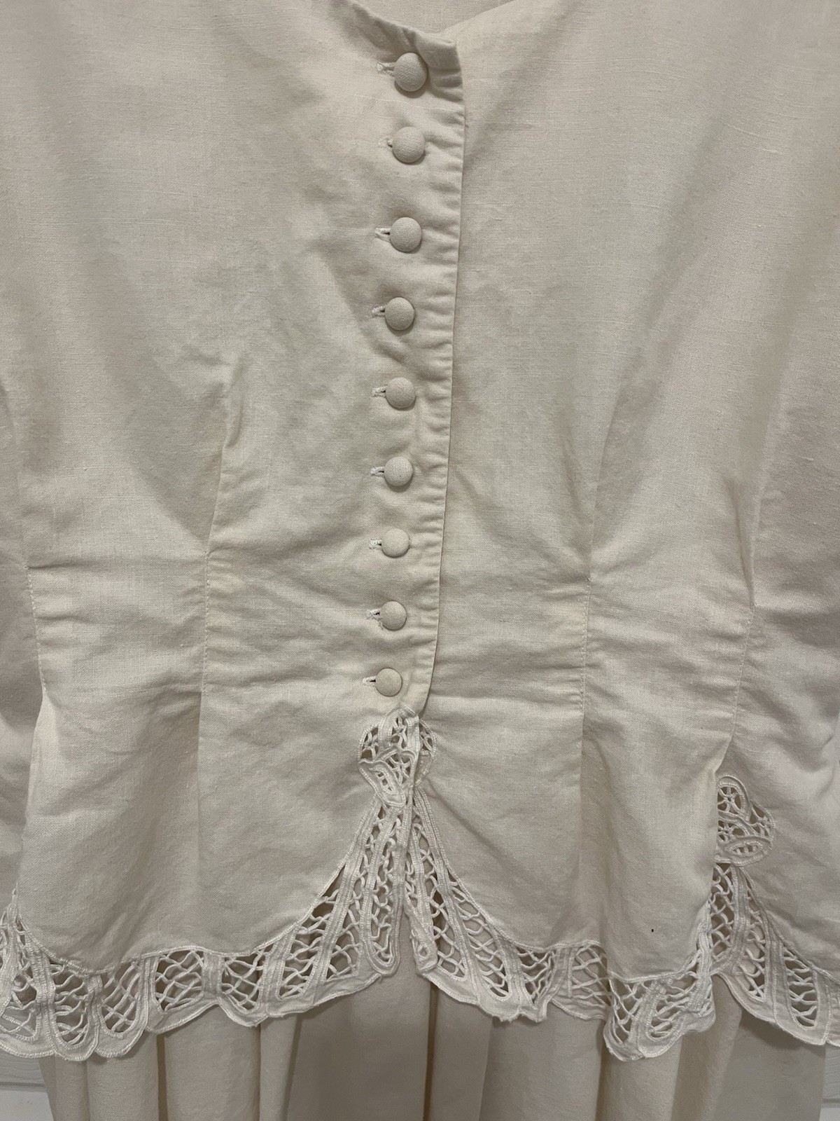 Vintage Plaza South 1980s Romantic Victorian Revival Dress Size 10