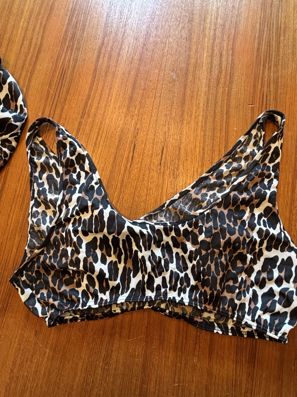 Vtg Groovy 60’s Vanity Fair Leopard Print 3 Piece Nylon Sleepwear Set Medium