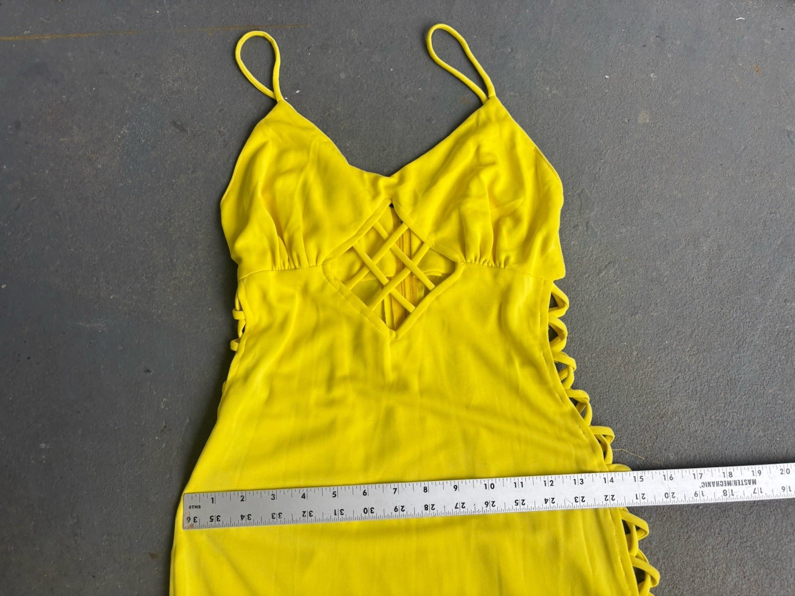 70s Vtg Funky Brand SEXY Cutout Laces Fitted Maxi Dress.small.summer