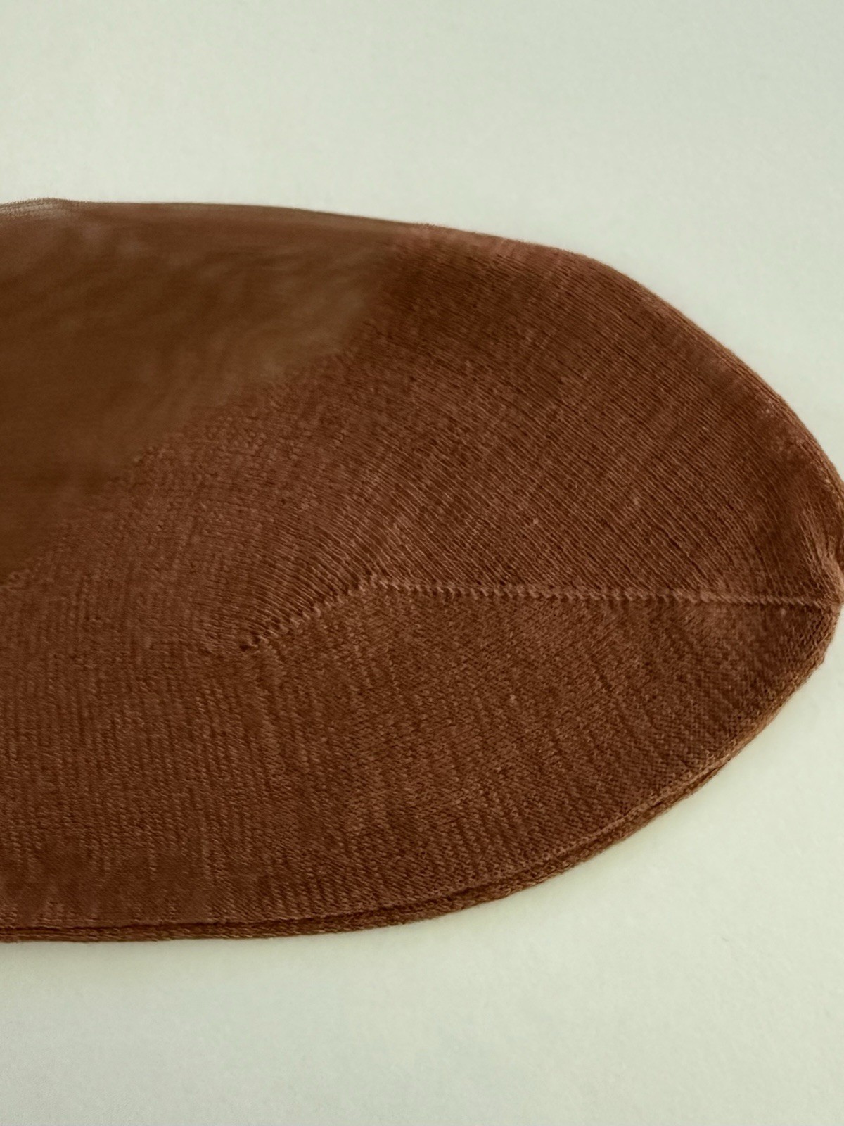 Vintage Seamed Flat Knit Service Weight Cotton Foot And Welt