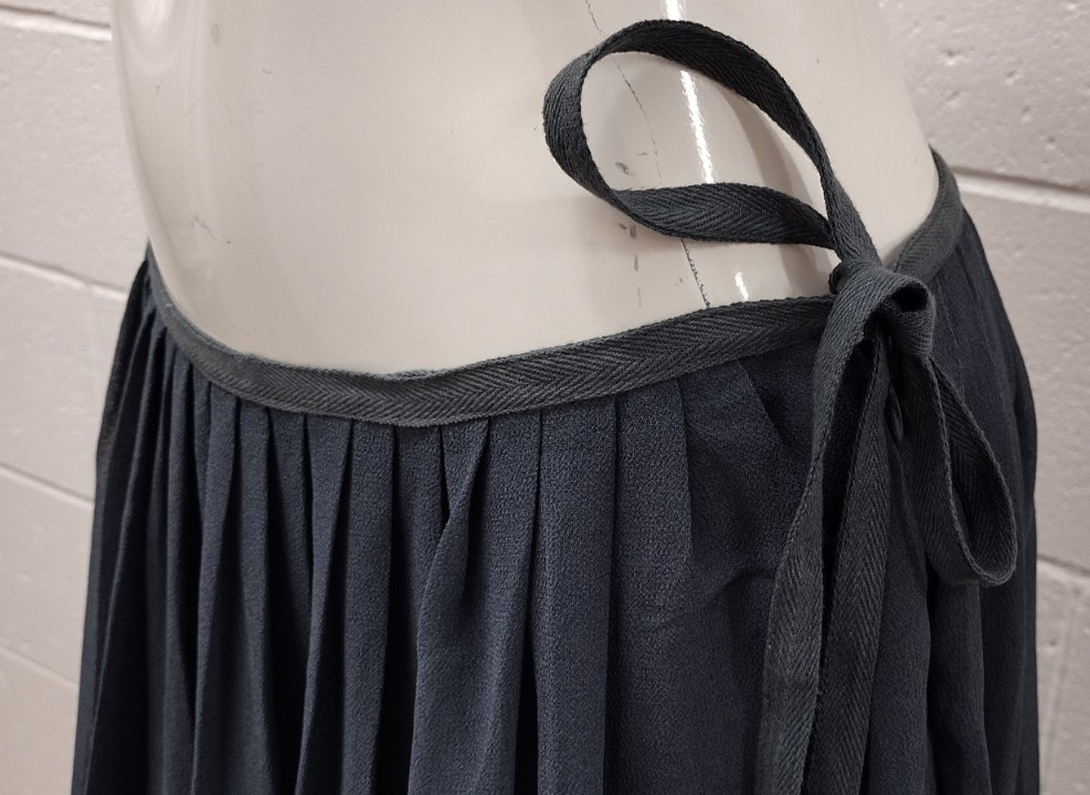 Skirt Witchy Black Gray Bubble Hem 90s Ethnic Elegant NEW TAG Zashi M vintage