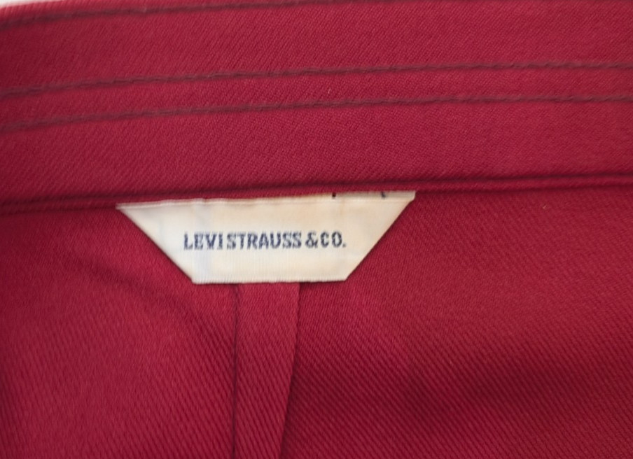 Levi Straus Vintage 70s Women’s Pants Size 34×29 Wide Leg Pink-Red