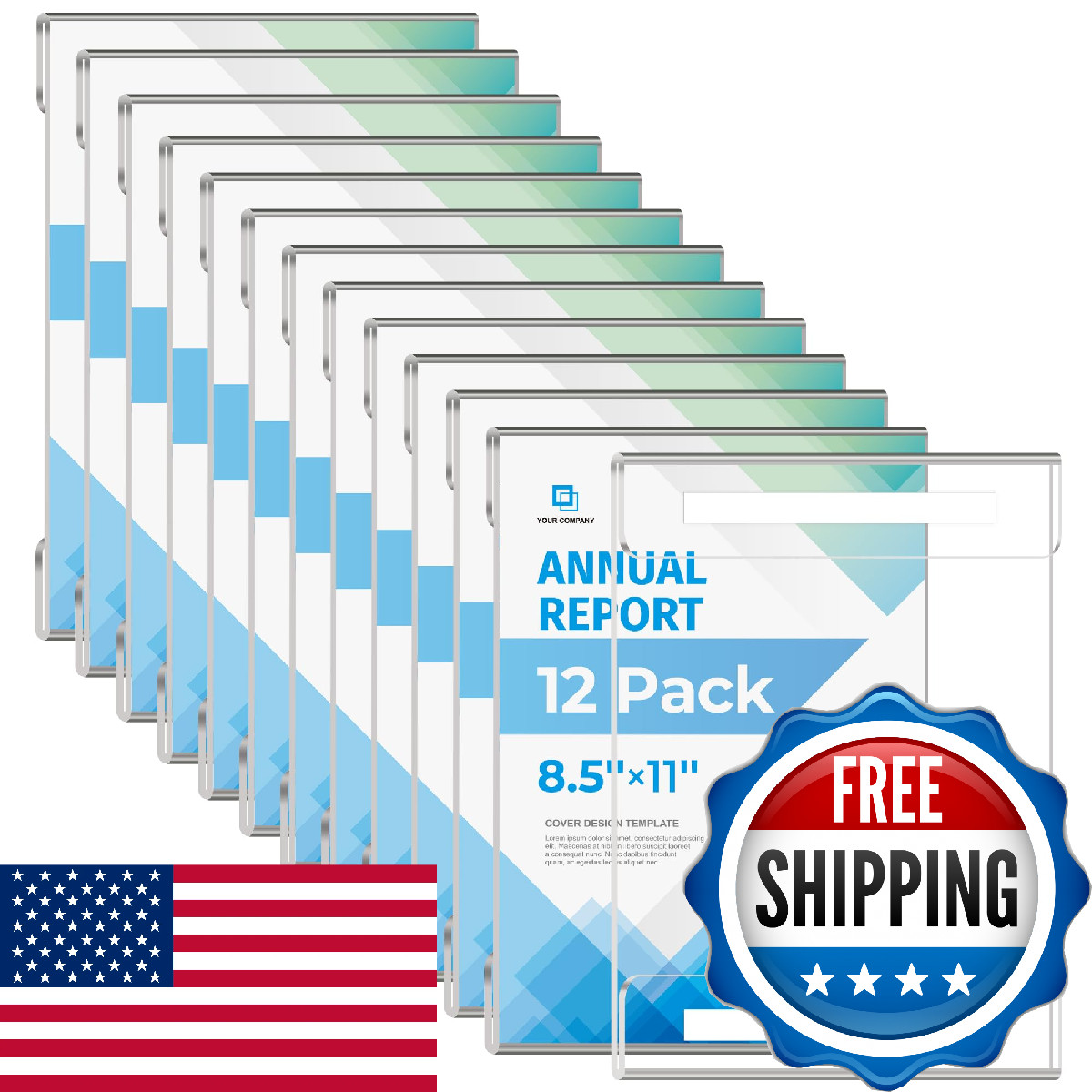 12 Pack 8.5×11 Acrylic Sign Holder Wall Mount, Plastic Wall Signs Acrylic Frame