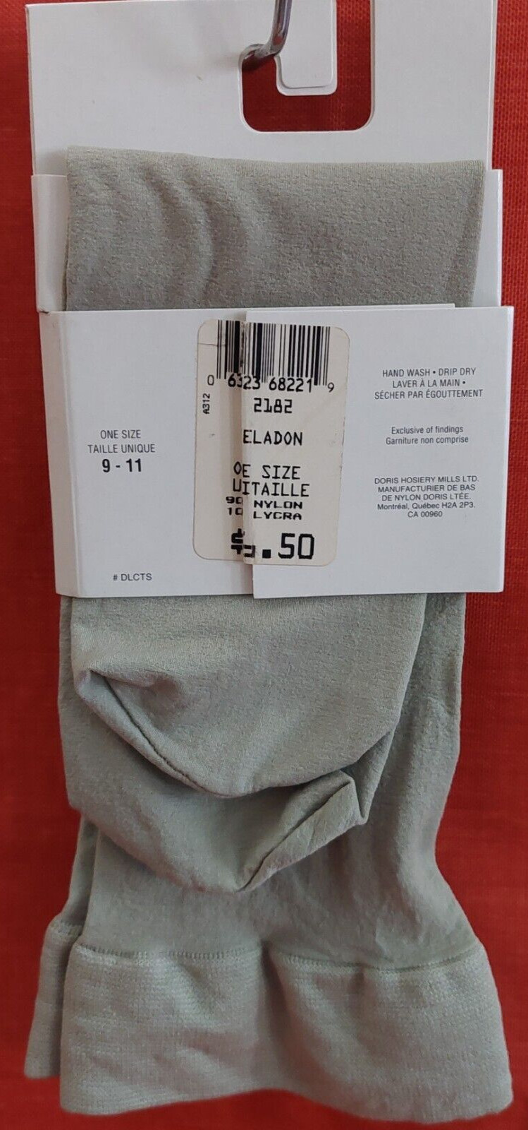 Vintage Pantyhose Secret Luxury Knee Highs Color Celadon One Size BAMA1